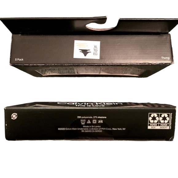 New CALVIN KLEIN Invisible 5-Pack Thong Underwear in box XL - Picture 7 of 7